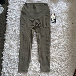 Grayish green spandex workout pants!
